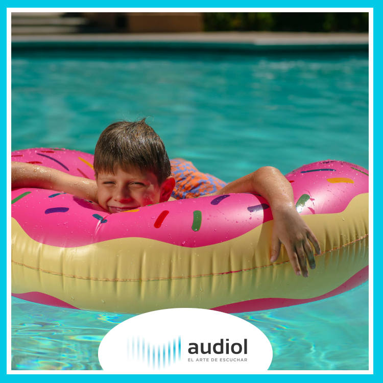 Tapones de agua en la piscina
